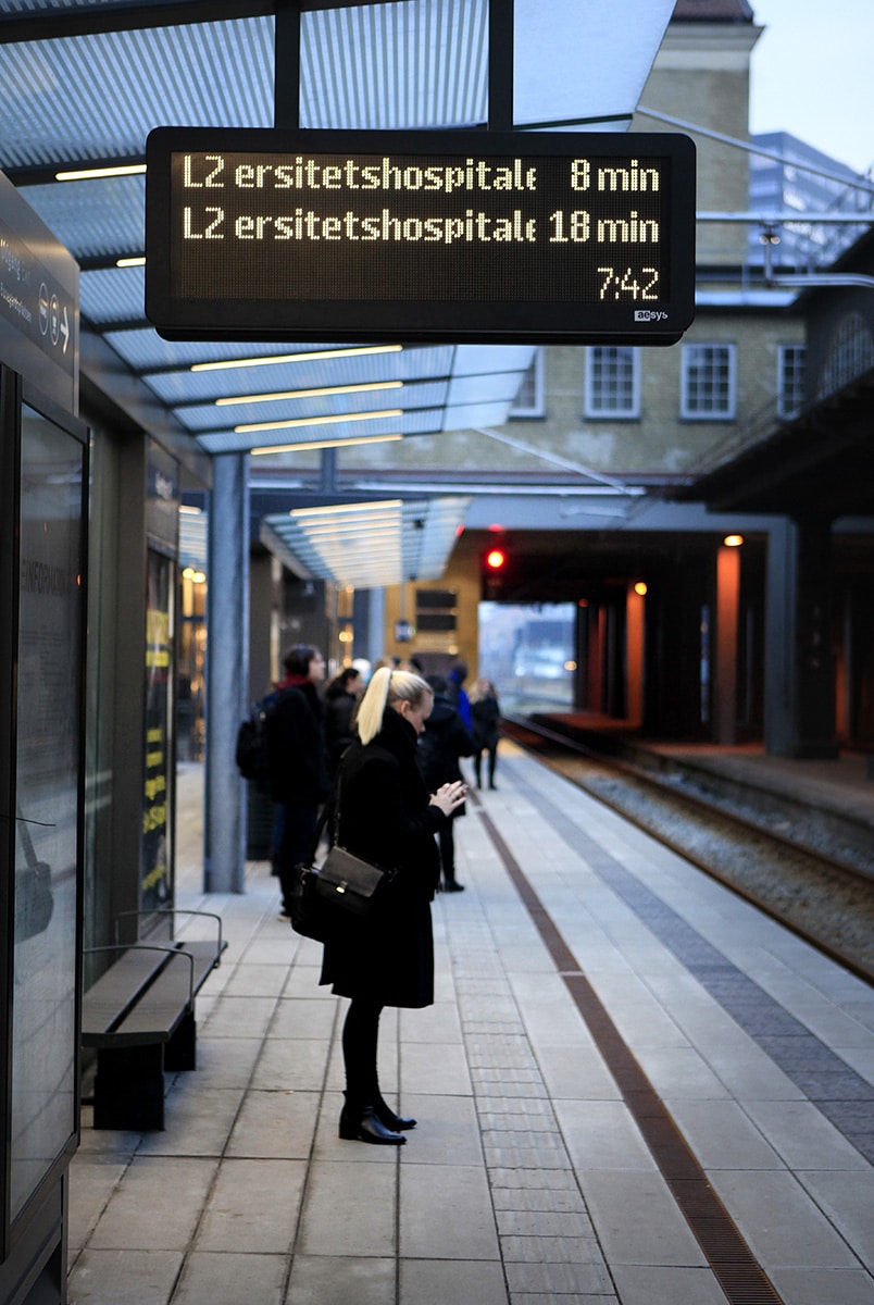 Passagerinformationsskærme i Aarhus